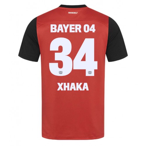 Dres Bayer Leverkusen Granit Xhaka #34 Domaci 2024-25 Kratak Rukav